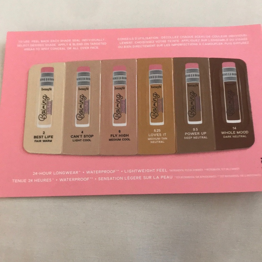 ⚡️FINAL PRICE⚡️ Benefit Boiing Cakeless Concealer Sample Card
